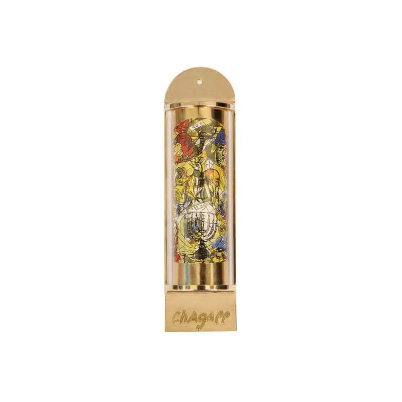 Limited Edition Marc Chagall Mezuzah - 12 Tribes Hadassah Windows - As