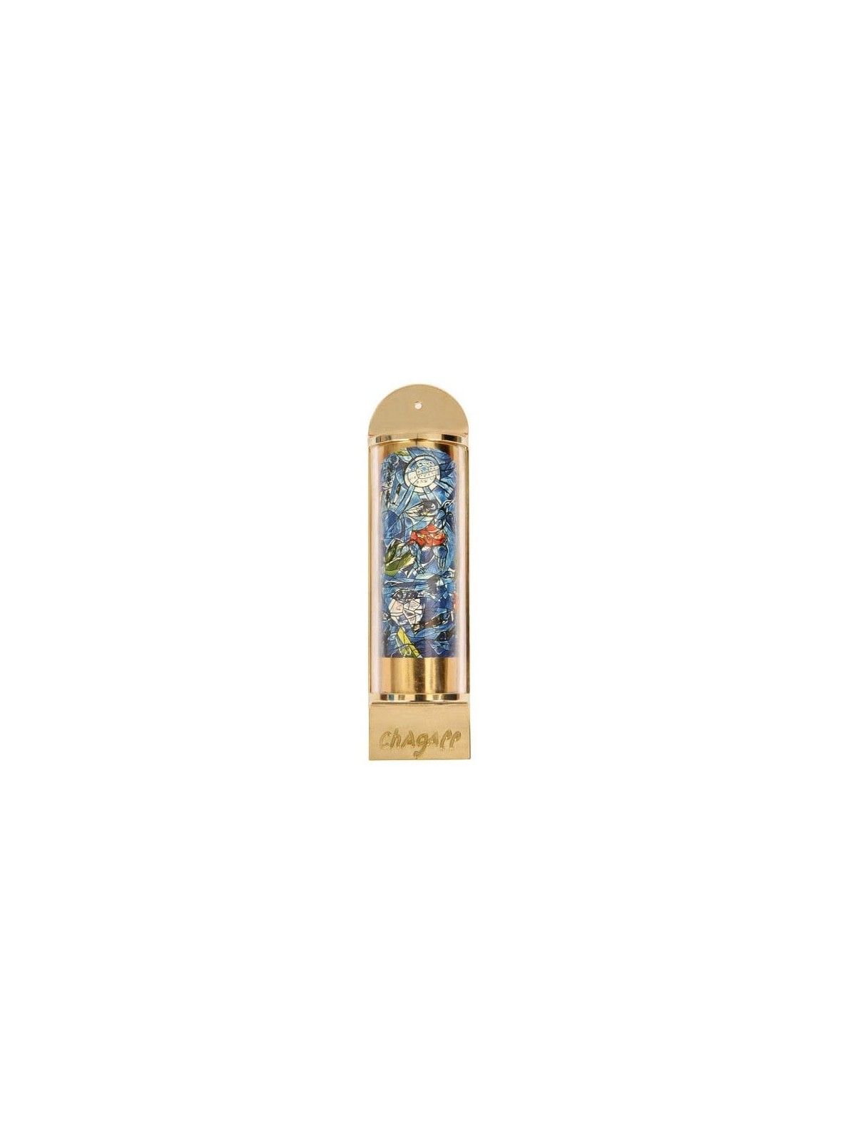 Limited Edition Marc Chagall Mezuzah - 12 Tribes Hadassah Windows - Re