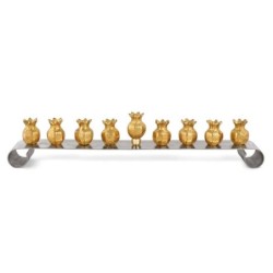 Y. Karshi Designer Pomegranate Hanukkah Menorah