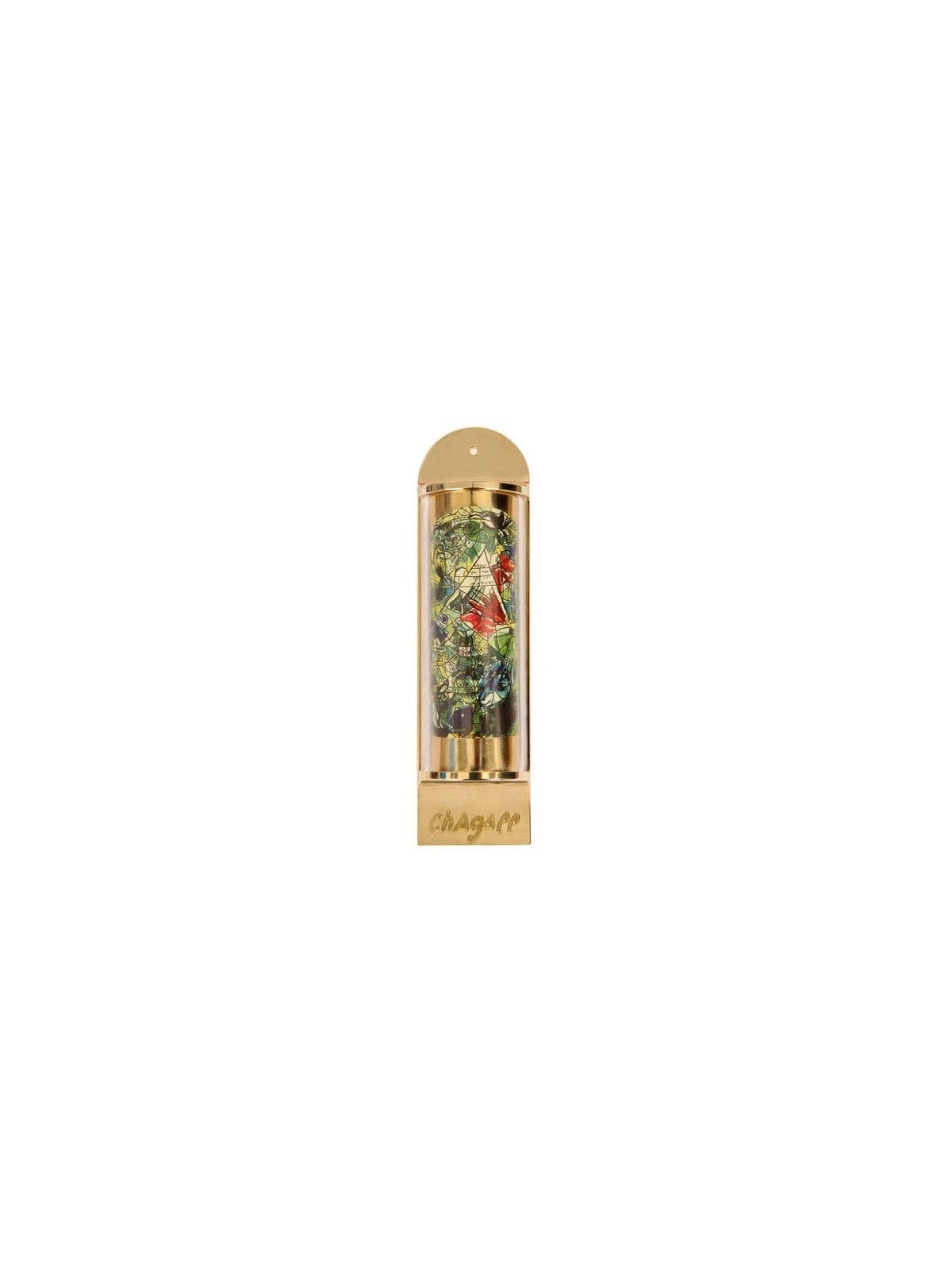 Limited Edition Marc Chagall Mezuzah - 12 Tribes Hadassah Windows - Is