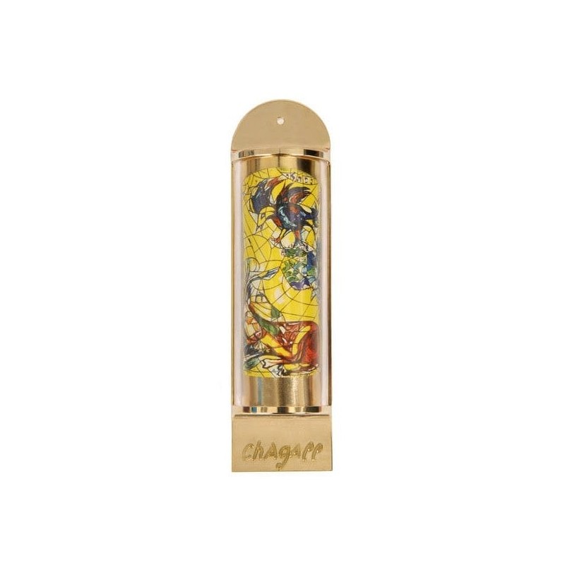 Limited Edition Marc Chagall Mezuzah - 12 Tribes Hadassah Windows - Na
