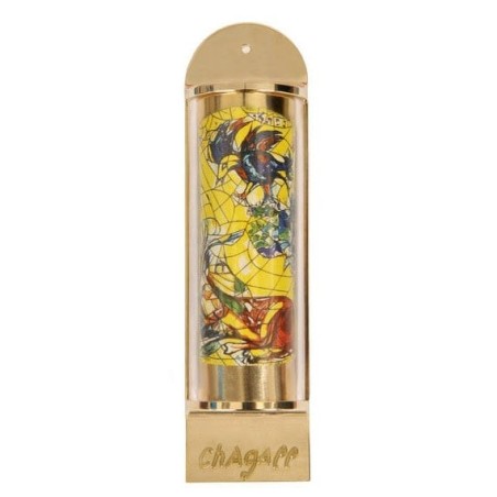 Limited Edition Marc Chagall Mezuzah - 12 Tribes Hadassah Windows - Na
