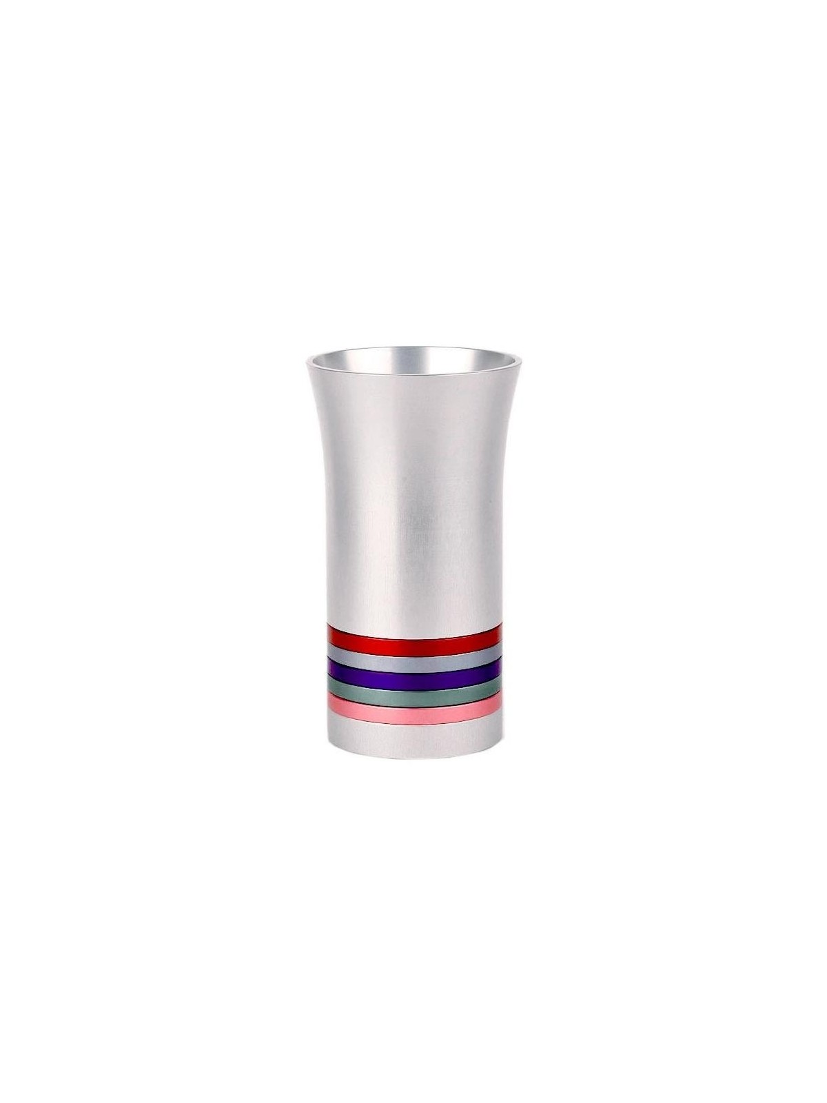 Anodized Aluminum 5 Disc Kiddush Cup - Variety of Colors. Agayof Desig