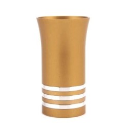Anodized Aluminum 5 Disc Kiddush Cup - Variety of Colors. Agayof Desig