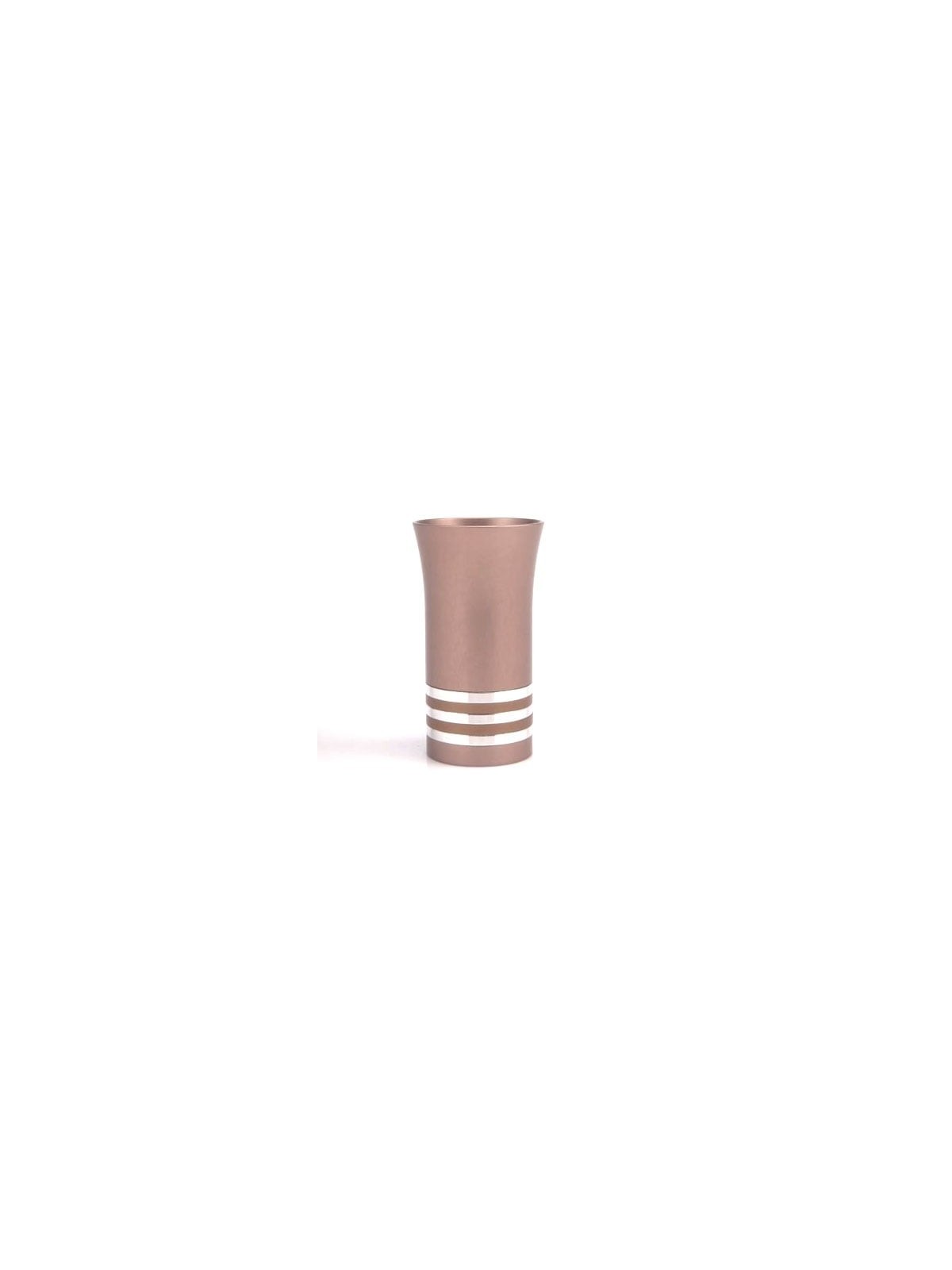Anodized Aluminum 5 Disc Kiddush Cup - Variety of Colors. Agayof Desig