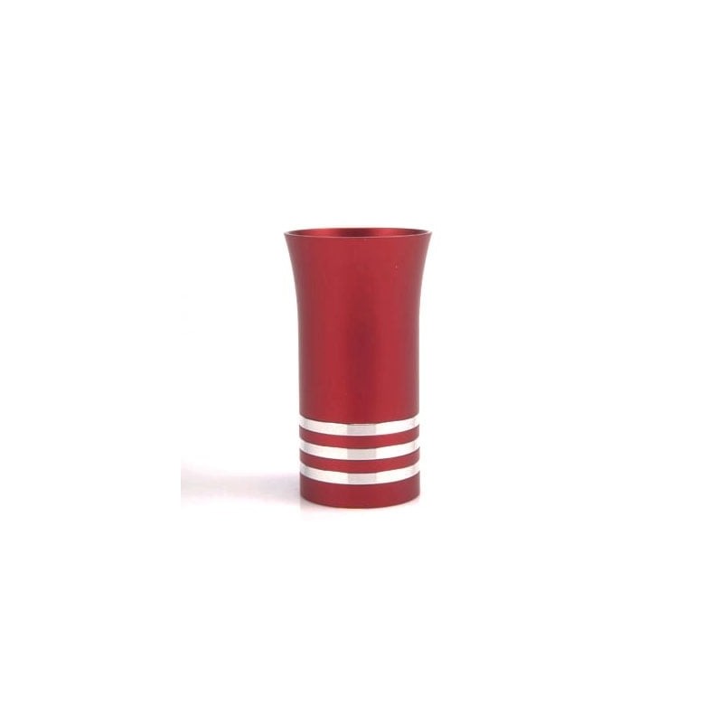Anodized Aluminum 5 Disc Kiddush Cup - Variety of Colors. Agayof Desig