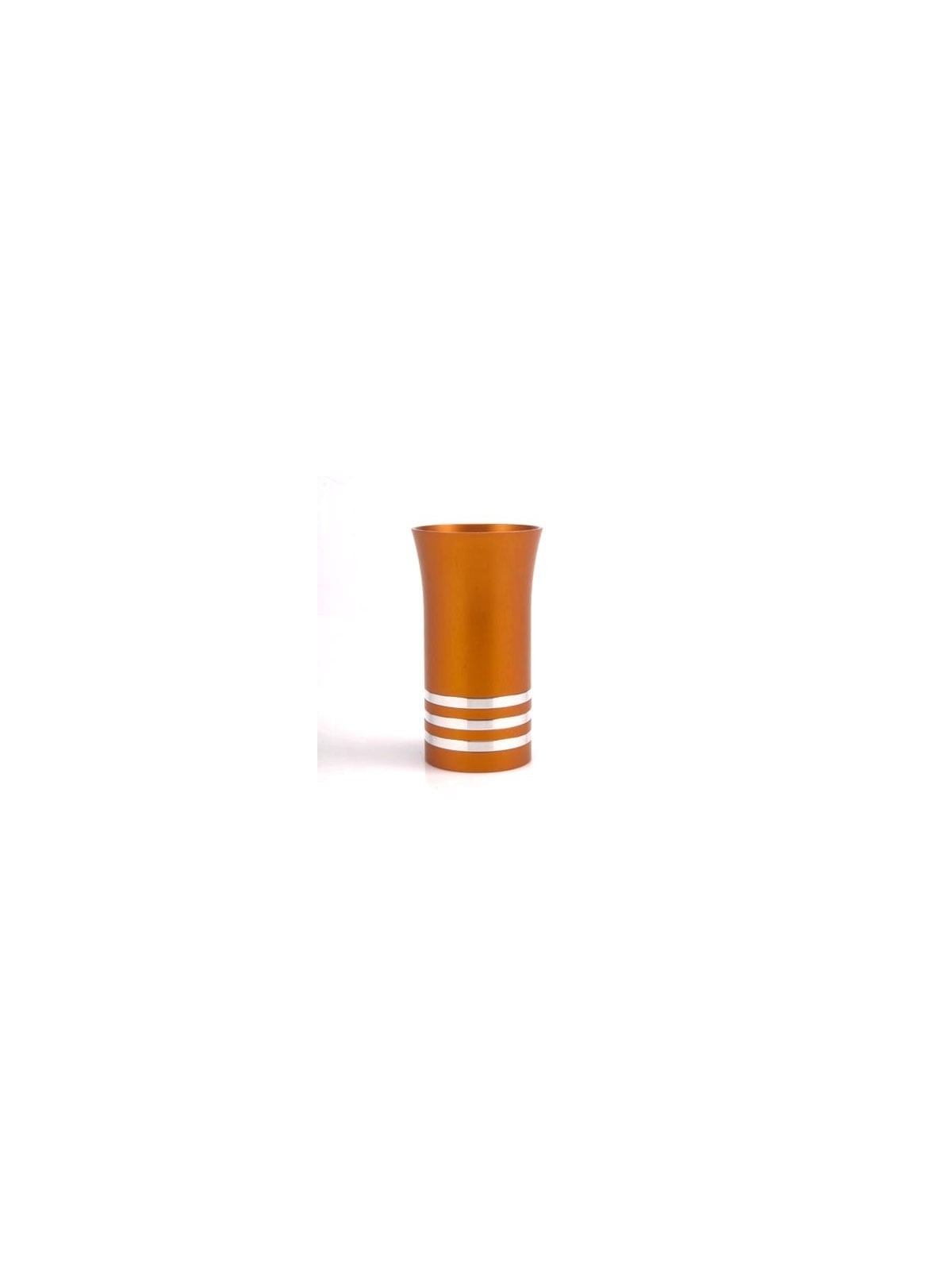 Anodized Aluminum 5 Disc Kiddush Cup - Variety of Colors. Agayof Desig