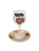 Lily Art Hand Painted Kiddush Cup With Red Pomegranate Design