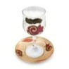 Lily Art Hand Painted Kiddush Cup With Red Pomegranate Design