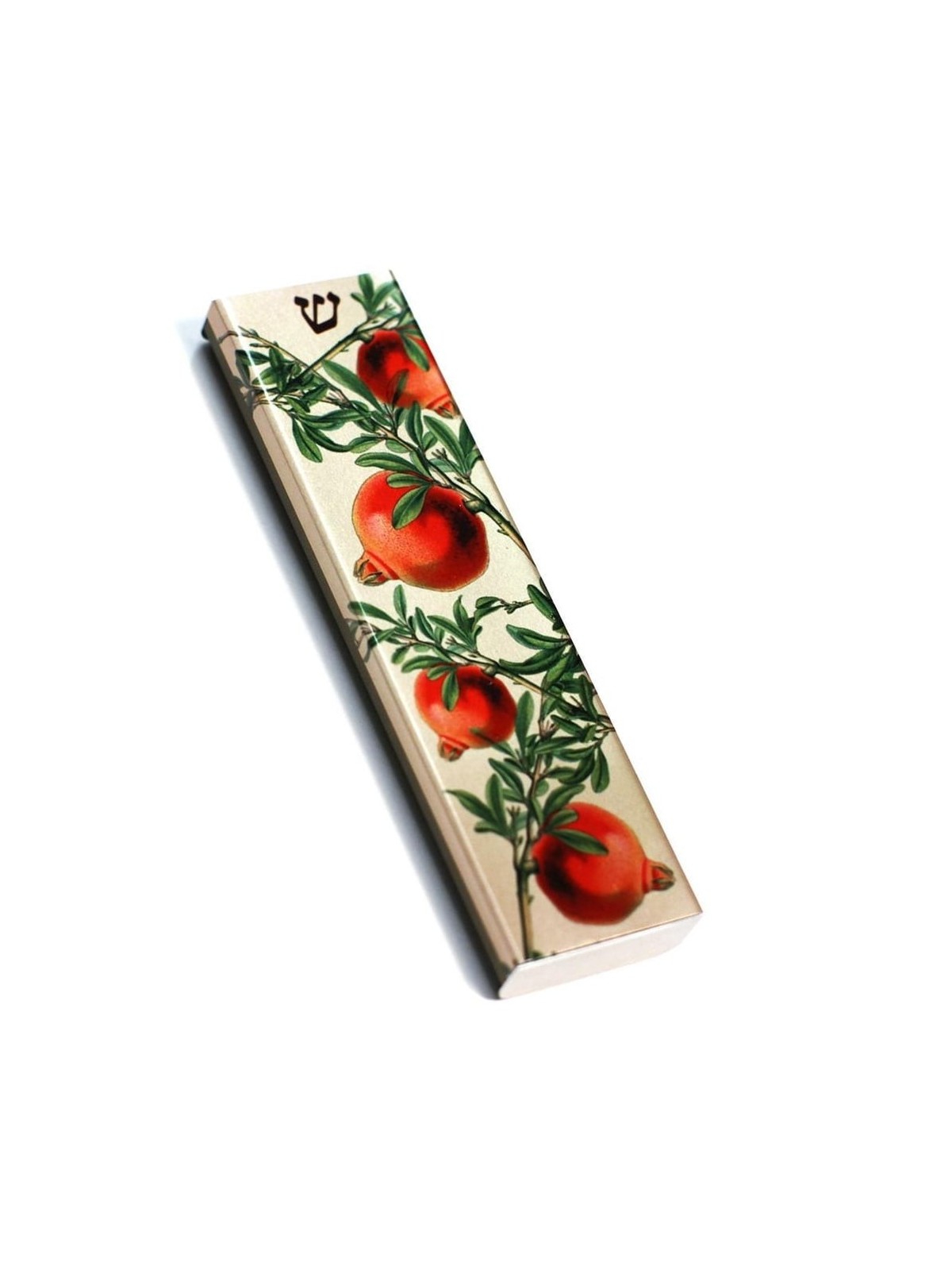 Ofek Wertman Handmade Pomegranate Aluminum Mezuzah Case