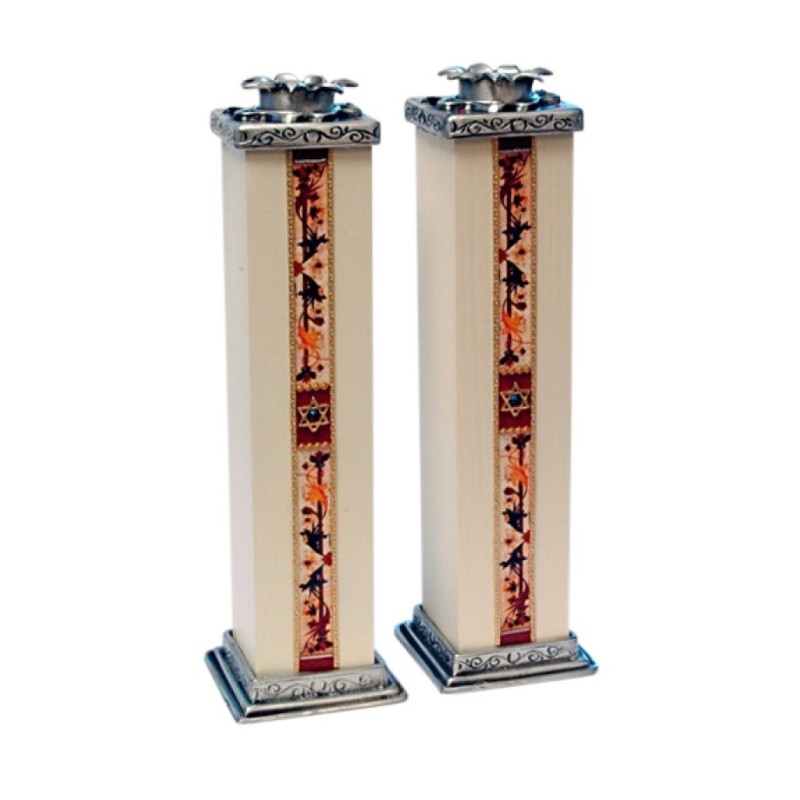 Ester Shahaf Star of David Wood and Pewte... | Jewish Gift from Israel