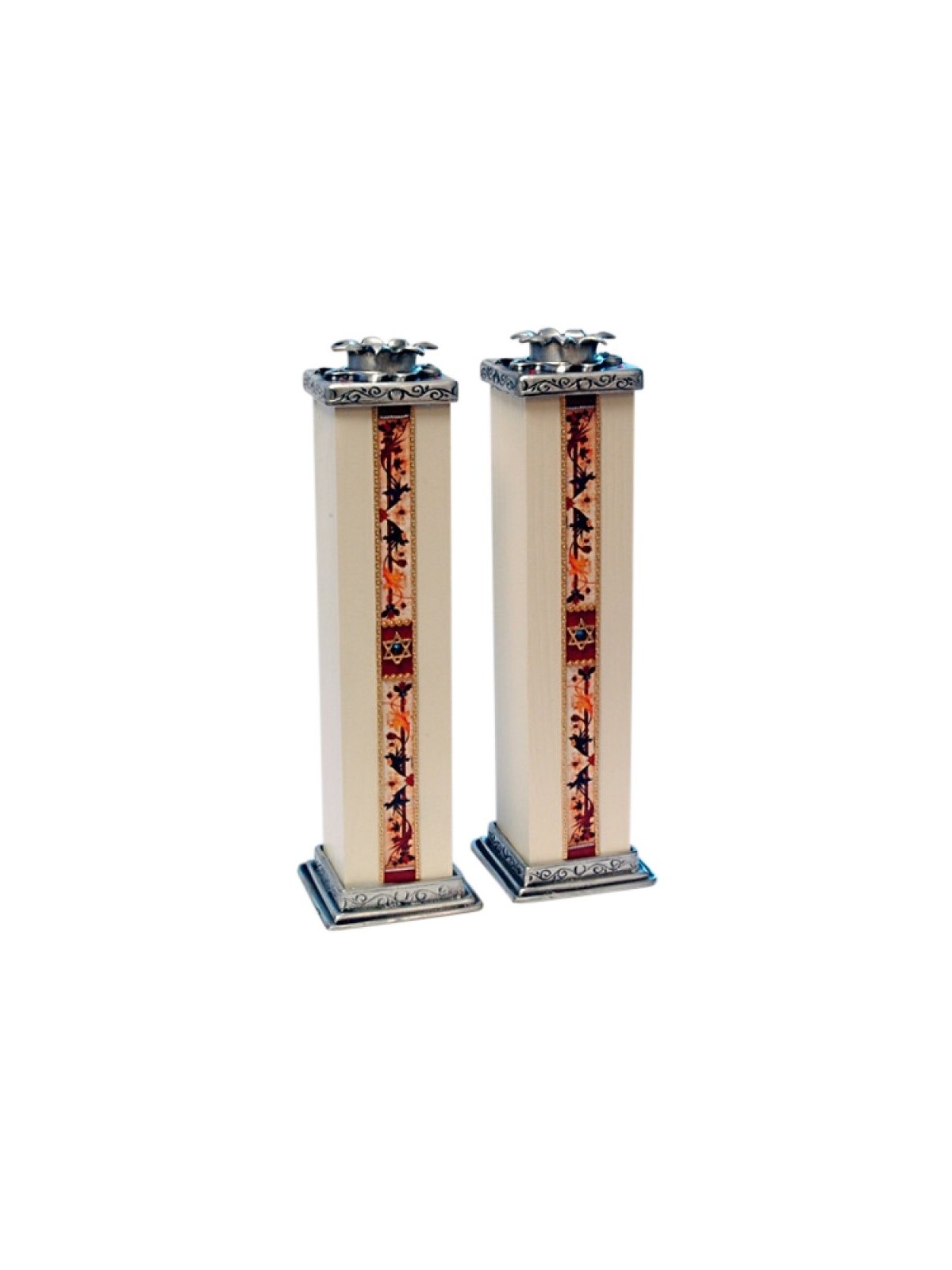 Ester Shahaf Star of David Wood and Pewte... | Jewish Gift from Israel