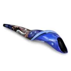 Hand Painted Night Sky Butterfly and Stars Shofar