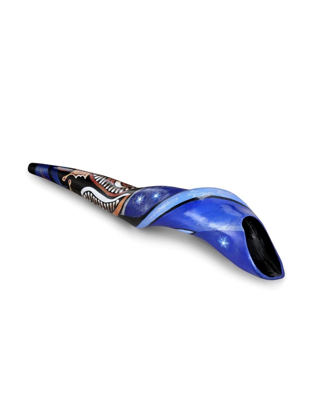Hand Painted Night Sky Butterfly and Stars Shofar