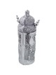 Silver-Plated Jerusalem Sephardic Torah Scroll Replica with Hoshen