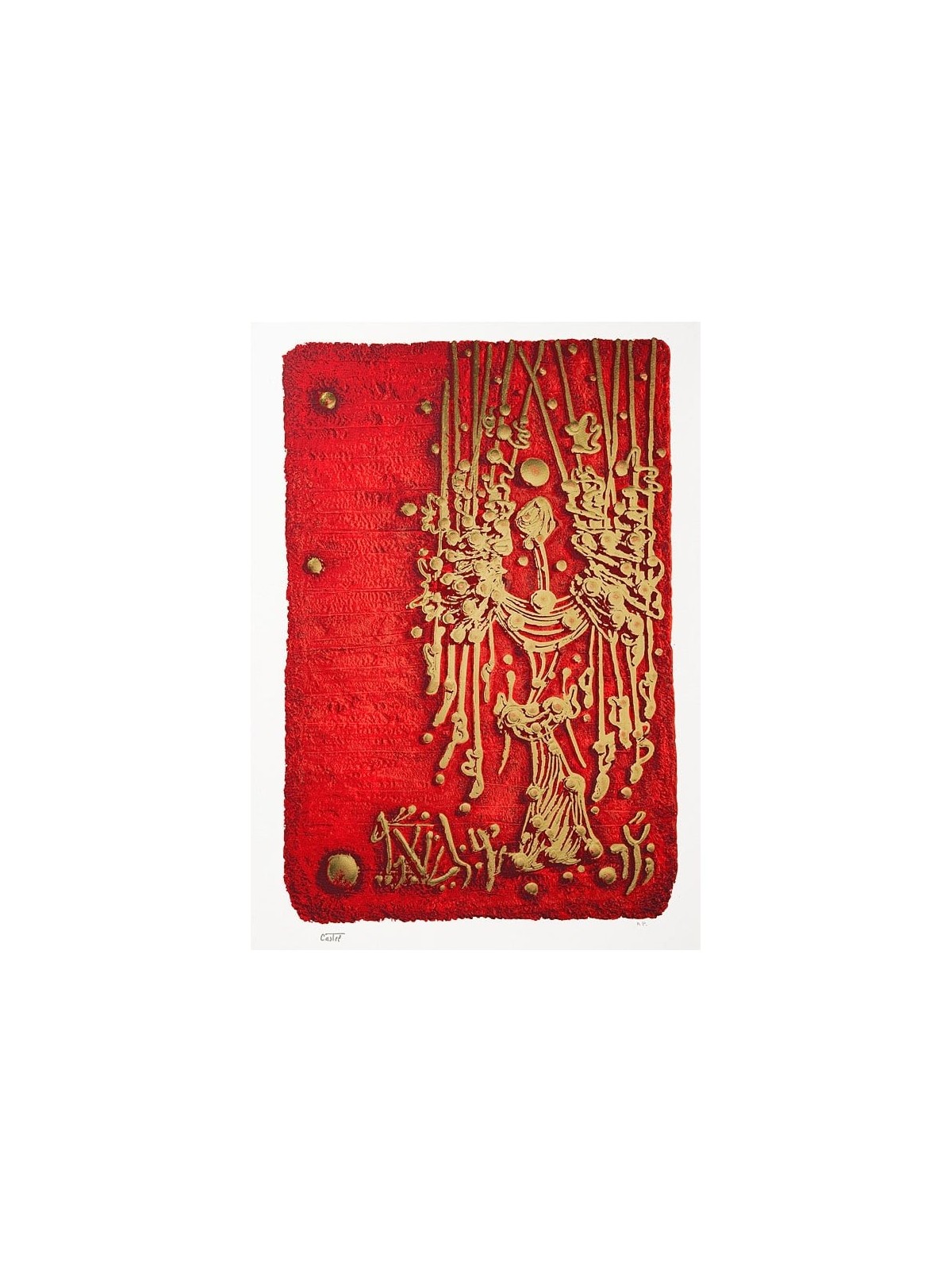 The Maccabees. Artist: Moshe Castel. Limited Edition Gold Embossed Ser