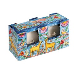 Yair Emanuel Hand Painted Travel Shabbat ... | Candlesticks by Emanuel