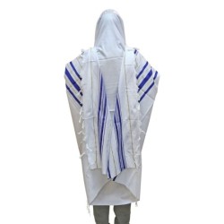 Talitnia Acrylic Tallit - Blue and Gold