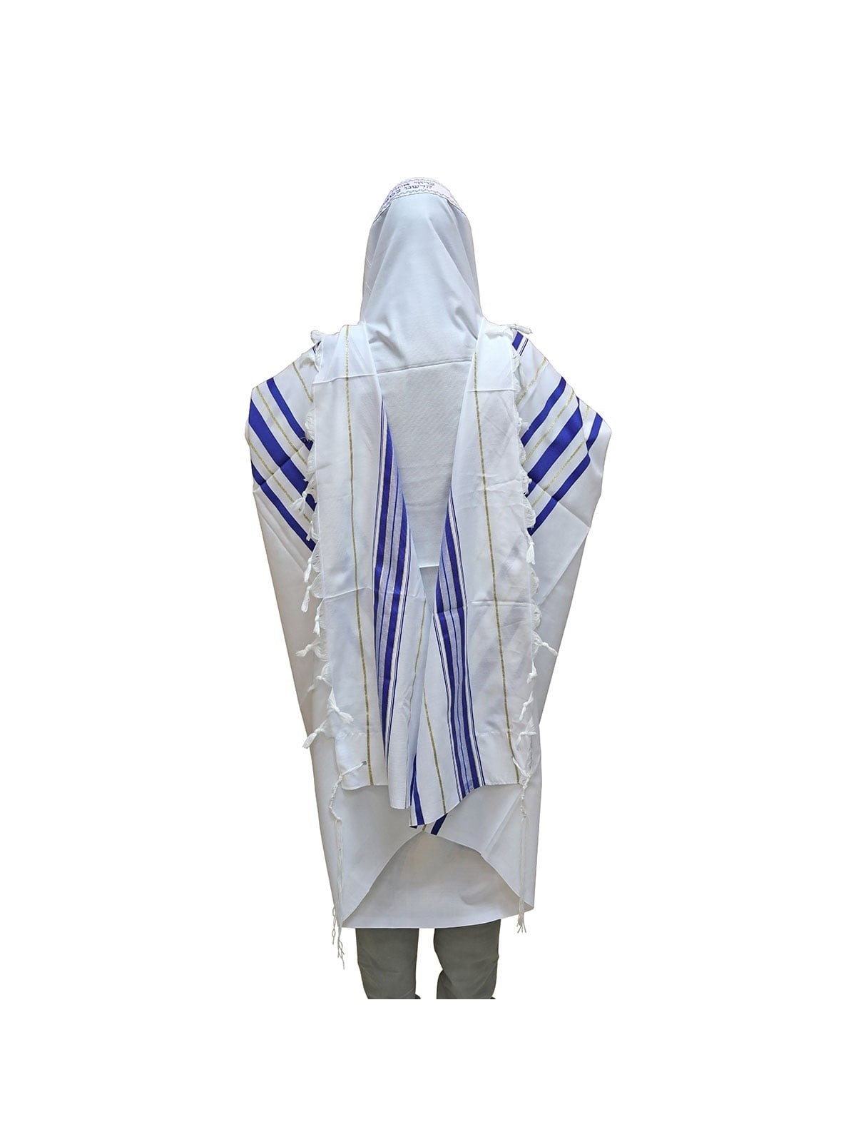 Talitnia Acrylic Tallit - Blue and Gold