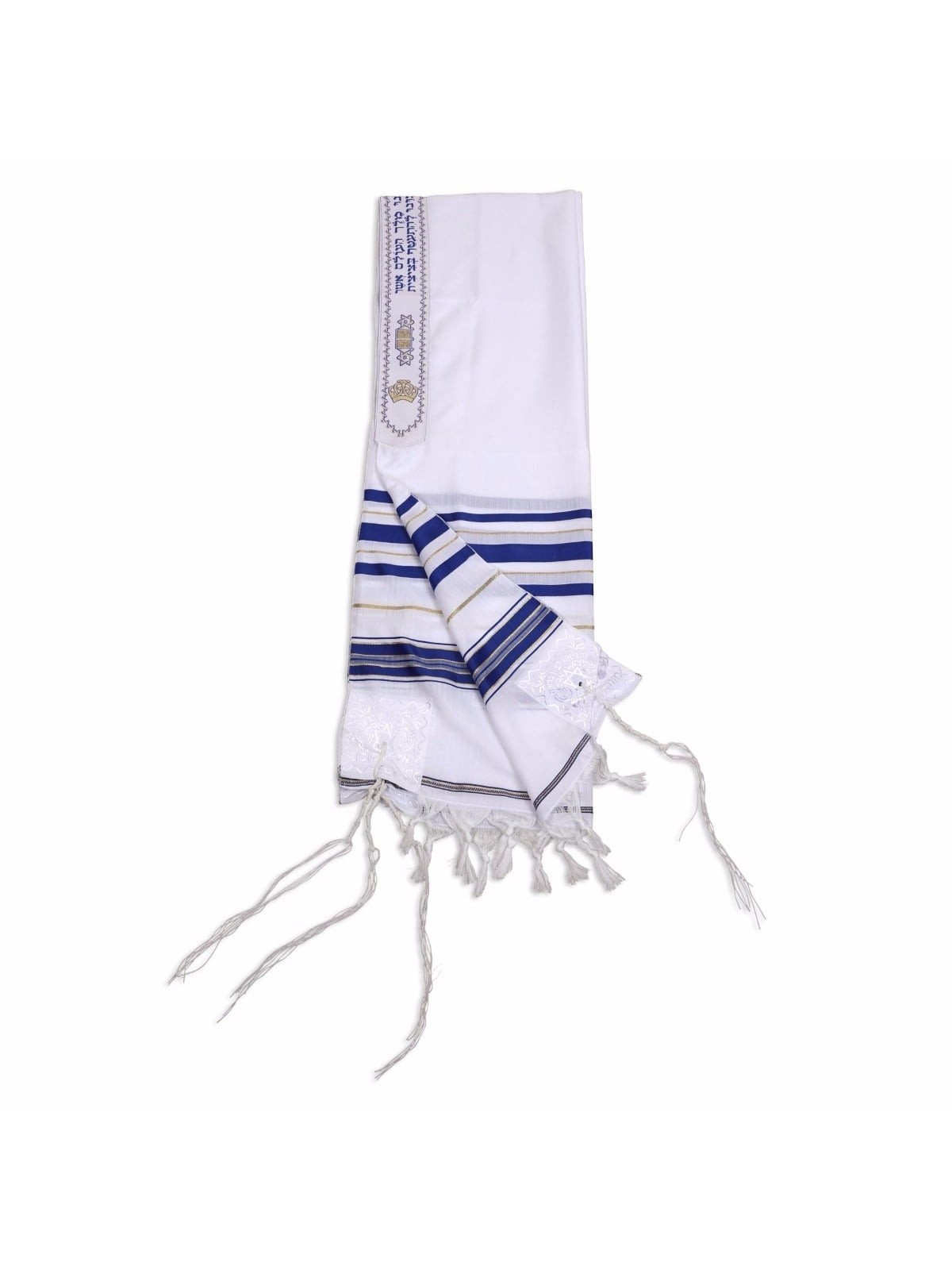 Talitnia Acrylic Tallit - Blue and Gold