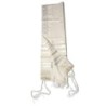 Talitnia Traditional Pure Wool Tallit - White with Gold Stripes