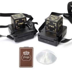 Pair of Tefillin Gassot - Ox-Neck Skin - Ashkenazi Ktav Ari Version