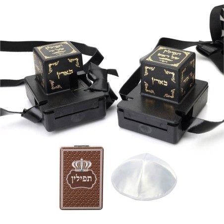 Pair of Tefillin Gassot - Ox-Neck Skin - Ashkenazi Ktav Ari Version