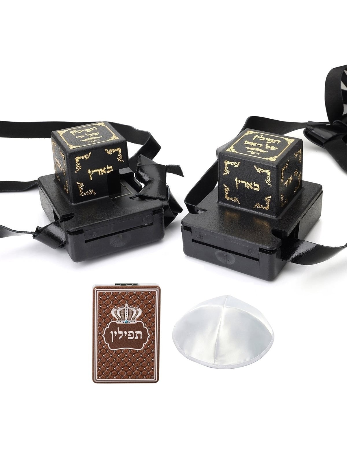 Pair of Tefillin Gassot - Ox-Neck Skin - Ashkenazi Ktav Ari Version