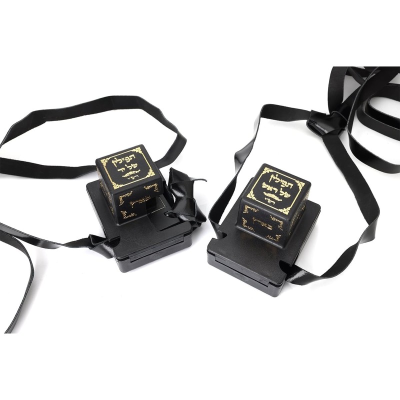 Pair of Tefillin Gassot - Ox-Neck Skin - Ashkenazi Ktav Ari Version