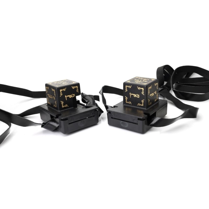 Pair of Tefillin Gassot - Ox-Neck Skin - Ashkenazi Ktav Ari Version