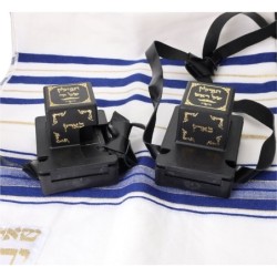Pair of Tefillin Gassot - Ox-Neck Skin - Ashkenazi Ktav Ari Version