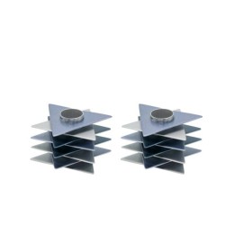Yair Emanuel Shabbat Candlesticks Stacked Triangle S... | Candlesticks