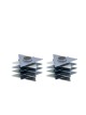 Yair Emanuel Shabbat Candlesticks Stacked Triangle S... | Candlesticks