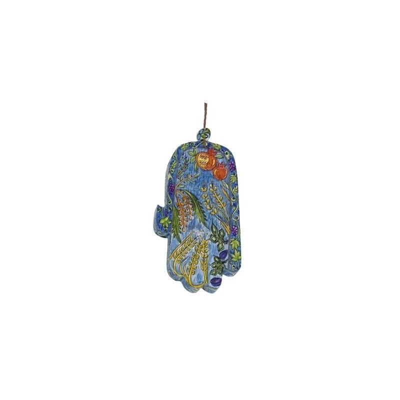 Personalized Wood Painted Hamsa Wall Hanging from Yair Emanuel
