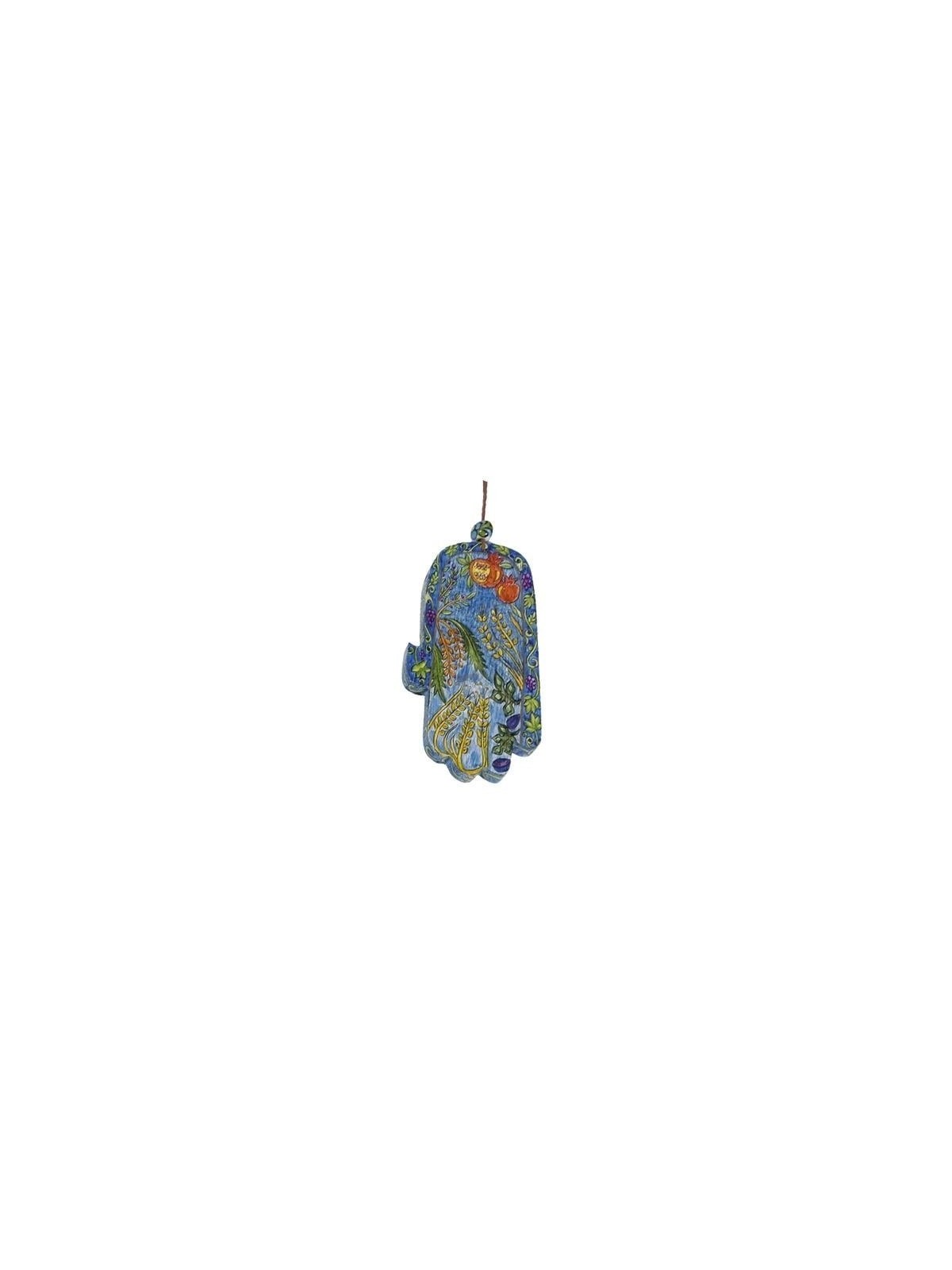 Personalized Wood Painted Hamsa Wall Hanging from Yair Emanuel