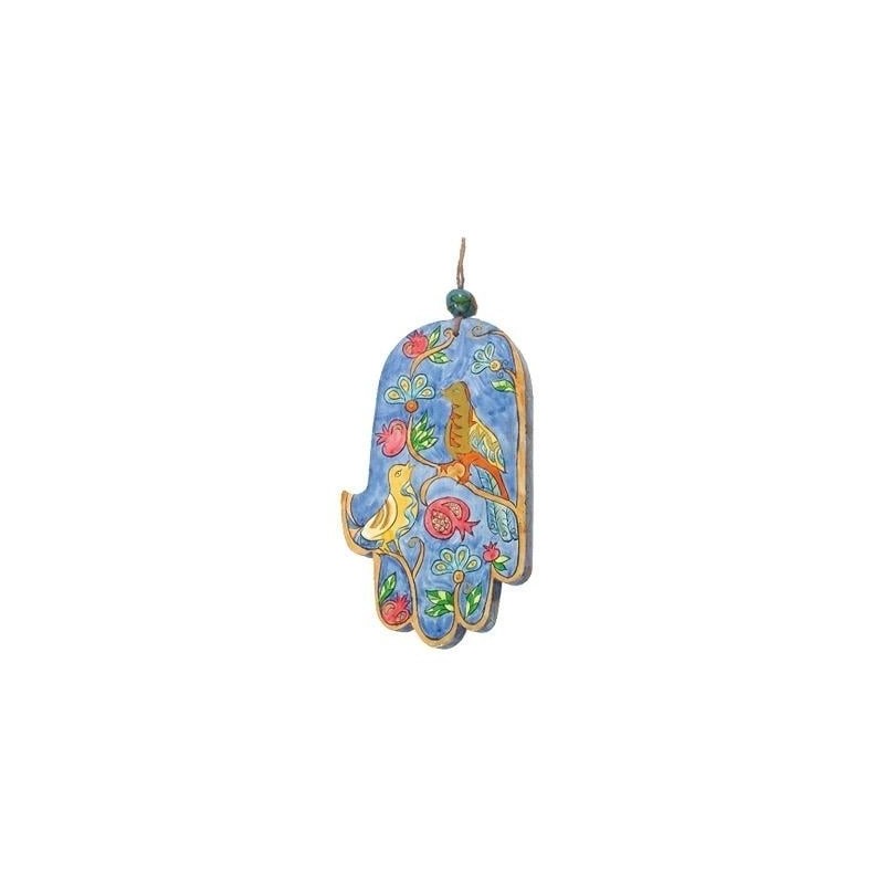 Personalized Wood Painted Hamsa Wall Hanging from Yair Emanuel