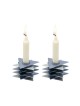 Yair Emanuel Shabbat Candlesticks Stacked Triangle S... | Candlesticks