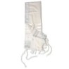 Talitnia Traditional Pure Wool White and Silver Stripes Tallit (Prayer