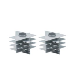 Yair Emanuel Shabbat Candlesticks Stacked Triangle S... | Candlesticks