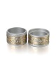 Personalized Travel Shabbat Candle Holders from Yair Emanuel