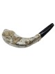 Barsheshet-Ribak English/Hebrew Customizable Silver-Plated Shofar With