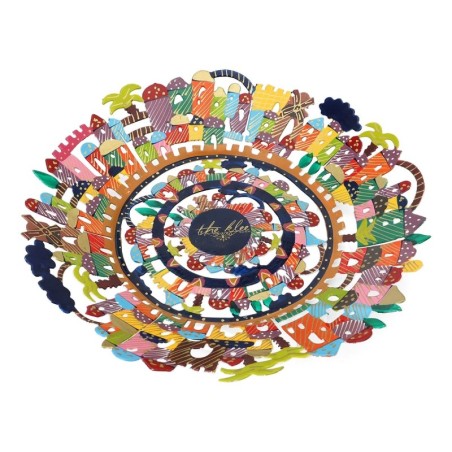 Personalized Hand Painted Laser Cut Bowl - Jerusalem