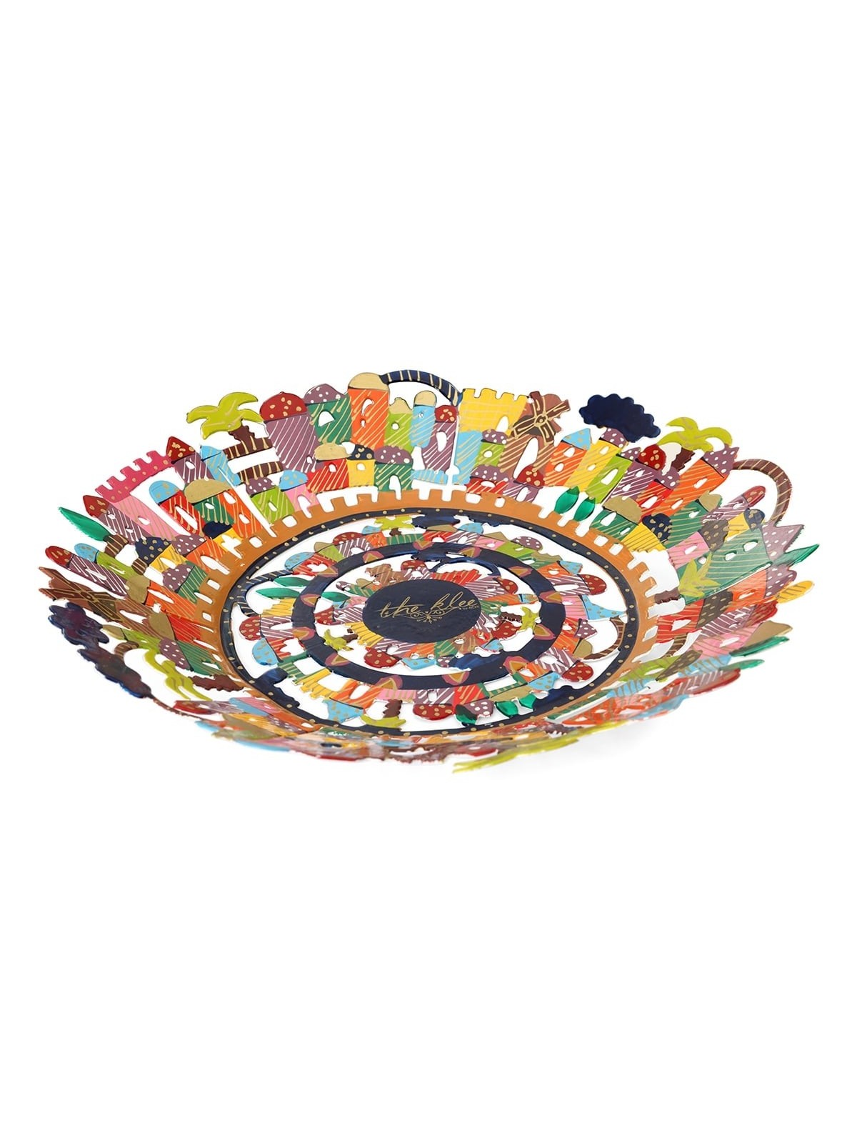 Personalized Hand Painted Laser Cut Bowl - Jerusalem