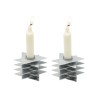 Yair Emanuel Shabbat Candlesticks Stacked Triangle S... | Candlesticks