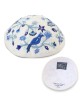 Personalized Embroidered Silk Kippah - Pomegranates and Birds