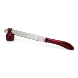 Aluminum Shabbat Knife with Pomegranate Stand