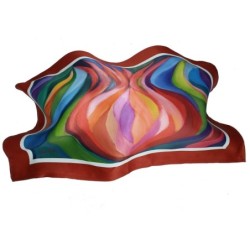 Jordana Klein Pomegranate Challah Cover - on Burgundy Border