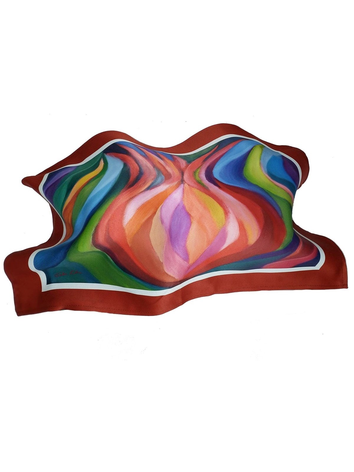 Jordana Klein Pomegranate Challah Cover - on Burgundy Border