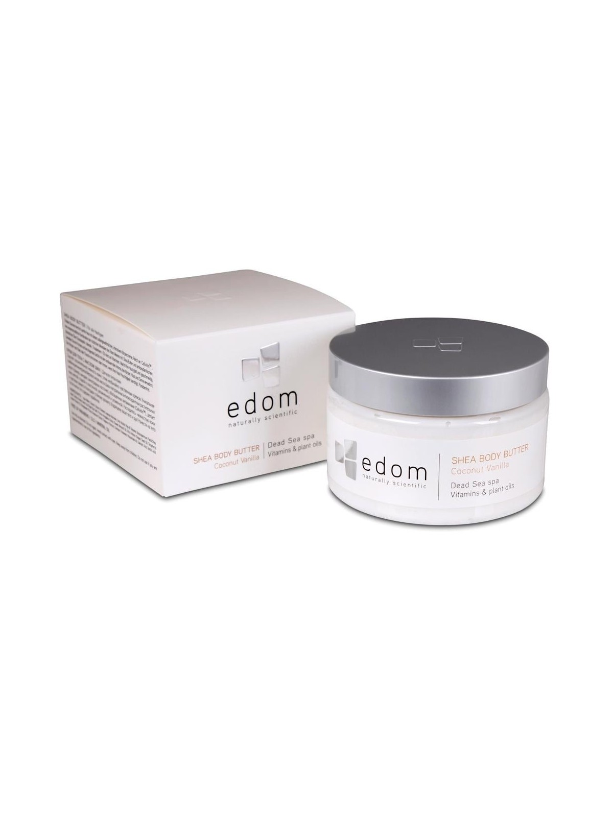 Edom Shea Body Butter and Softening Salt Body Scrub (Coconut Vanilla)