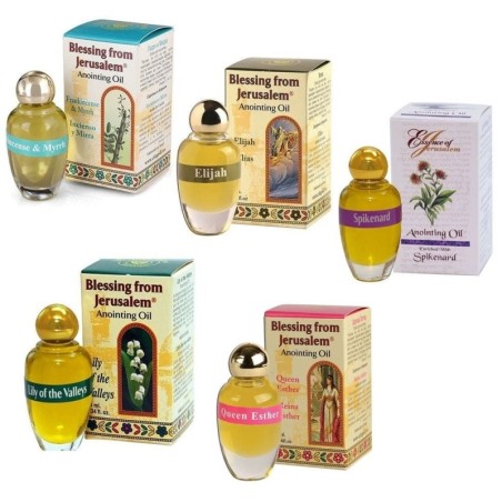Variety Pack of Five Anointing Oils 12 ml: Buy Four, Get The Fifth For